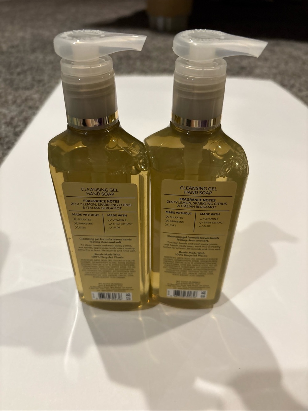 Kitchen lemon Cleansing Gel Hand Soap - Yellow Liquid, Pump Bottle (Set of 2)